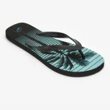 DECATHLON Pánske žabky 120 Palmline čierne 45-46 · záber 1