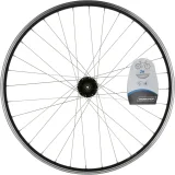 ROCKRIDER Zadné koleso 26" na horský bicykel, dvojstenný ráfik kotúčové brzdy V-Brake rýchloupinák NO SIZE · záber 2