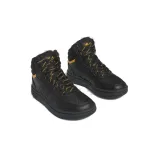 Chlapecké kotníkové zimní boty ADIDAS Hoops 3.0 Mid K core black core black preloved yellow · záber 4