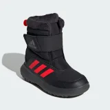 Chlapecké vysoké zimní boty ADIDAS Winterplay core black solar red iron metalic · záber 3