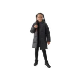 Dívčí bunda 4F JUNIOR DOWN JACKET-JWAW24TDJAF455-20S-DEEP BLACK · záber 2