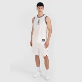 Pánské rychleschnoucí basketbalové tílko oversize - bílé · záber 2