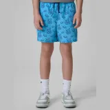 Plážové boardshorty chlapčenské - modré - Farba: modrá · záber 4