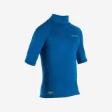 DECATHLON Detské tričko s fleecom s krátkym rukávom modré 6 rokov · záber 2