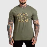 Pánske tričko Iron Aesthetics Tactical, zelené · záber 1