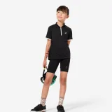 BTWIN Detské cyklistické šortky 100 7-13 rokov čierne 7-8 r (123-130 cm) · záber 2
