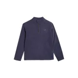 Chlapecká lyžařská fleecová mikina 4F JUNIOR FLEECE UNDERWEAR-JAW23UFLEM019-31S-NAVY · záber 4