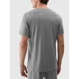 Pánské tréninkové tričko s krátkým rukávem 4F TSHIRT FNK M1344-25M-GREY MELANGE · záber 4