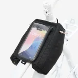 ROCKRIDER Taška na rám bicykla na smartfón ACTV 100 2 × 1 l čierna bez · záber 1