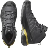 Pánska členková turistická obuv SALOMON X Ultra 360 Mid GTX M castlerock black spicy mustard · záber 4