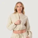 Дамски суичър с цип NEO Almond - GymBeam - Размер: XS | Цвят: béžová | Тегло: 0,3333 g | Опаковка: 55 · záber 1
