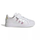 Dievčenská rekreačná obuv ADIDAS Streettalk K cloud white iridescent core white · záber 2