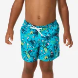 DECATHLON Detské plážové šortky 100 Fun tyrkysové 4-5 r (103-112 cm) · záber 1