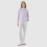 Dámský fleece regular se stojáčkem - fialový · záber 2