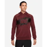 Pánska zateplená tréningová mikina s kapucňou NIKE M NK TF FLEECE PO HD GFX DARK TEAM RED · záber 2