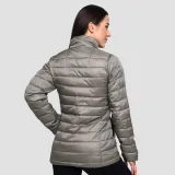GymBeam Dámská bunda Puffer Vetiver/Black - Velikost: S | Barva: Zelená | Hmotnost: 0,47 kg | Balení: 20 · záber 3
