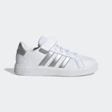 ADIDAS Detské tenisky Adidas Grand court na suchý zips od 28 do 34 bielo-perleťové 28 · záber 2