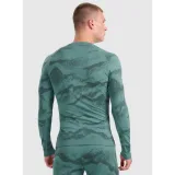 Pánské termo tričko s dlouhým rukávem 4F SEAMLESS UNDERWEAR M227-WAW25USEAM227-44A-OLIVE ALLOVER · záber 4