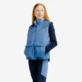 FOUGANZA Detská jazdecká prešívaná vesta hrejivá modro-fialová 10-11 r (141-150 cm) · záber 1