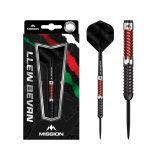 dart szett steel Mission Llew Bevan Black Red Electro 23gr, 90% · záber 2
