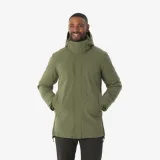 QUECHUA Pánska turistická parka NH500 nepremokavá do -10°C zelená XL · záber 1