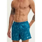 Férfi fürdőnadrág NIKE SWIM Breaker Tossed Logo 5 GREEN ABYSS · záber 3