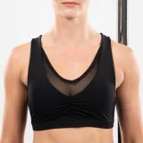 DOMYOS Podprsenka na pole dance s odnímateľnou výstužou z dvojitého materiálu čierna L-XL · záber 1
