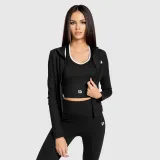 Dámska športová bunda na zips Iron Aesthetics Define, čierna · záber 4