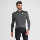Pánský cyklistický dres s dlouhým rukávem SPORTFUL Monocrom thermal jersey, anthracite · záber 2