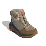 Chlapecké kotníkové zimní boty ADIDAS Terrex AX4R ClimaWarm+ Jr cardboard matte silver semi impact orange · záber 1