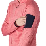 Dámska turistická mikina so zipsom NORTHFINDER WANDA-634-pinkmelange · záber 5