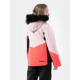 Dievčenská lyžiarska bunda 4F JUNIOR GIRLS SKI JACKET JKUDN003-56S-LIGHT PINK · záber 3