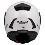 LS2 FF902 Scope II Solid Gloss White L (59-60) - Veľkosť: 59-60, L · záber 4