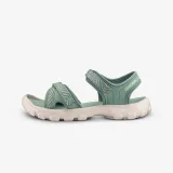 QUECHUA Detské turistické sandále MH100 TW 32-37 kaki-žlté 36-37 · záber 1