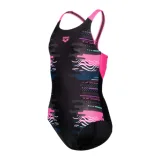 Dívčí plavecké jednodílné plavky ARENA GIRLS RHYTHM SWIMSUIT V BACK L · záber 1