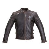 Kožená moto bunda W-TEC Embracer - Veľkosť: M | Farba: Hnedá · záber 1