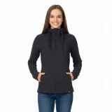 Dámská zateplená turistická mikina se zipem NORTHFINDER BRIANNE-269black · záber 1
