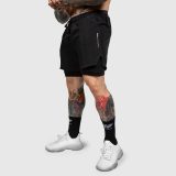 Funkčné šortky Iron Aesthetics SweatPro 2in1, čierne · záber 5