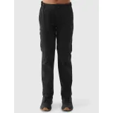 Dievčenské turistické nohavice 4F JUNIOR TROUSERS FNK-JWSS24TFTRF494-21S-BLACK · záber 3
