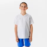 KIPSTA Detský futbalový dres Essentiel s krátkym rukávom biely 14-15 r (161-172 cm) · záber 1
