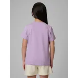 Dievčenské tričko s krátkym rukávom 4F JUNIOR TSHIRT F2939-52S-LIGHT VIOLET · záber 4