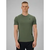 Pánske bežecké tričko s krátkym rukávom 4F TSHIRT FNK M1775-43S-KHAKI · záber 2
