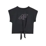Dívčí tréninkové tričko s krátkým rukávem 4F JUNIOR TSHIRT FNK F1184-20S-DEEP BLACK · záber 7