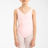 DOMYOS Dievčenský baletný trikot 500 ružový 8-9 r (131-140 cm) · záber 1
