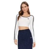 Dámské tričko s dlouhým rukávem ADIDAS ORIGINALS 3S LS CROP-WHITE · záber 1