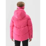 Dívčí lyžařská bunda 4F JUNIOR TECHNICAL JACKET-JAW23TTJAF293-55N-HOT PINK NEON · záber 4