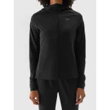 Dámská zateplená tréninková mikina se zipem 4F SWEATSHIRT FNK-WAW24TFSWF406-20S-DEEP BLACK · záber 5
