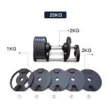 Činka MASTER Spin jednoručná nastaviteľná 2 - 28 kg · záber 5