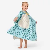 NABAIJI Detské pončo na kúpanie s motívom psíka zelené 1-3 r (73-95 cm) · záber 1