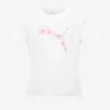 PUMA PUMA SMU dievčenské bavlnené tričko biele 5-6 r (116 cm) · záber 2